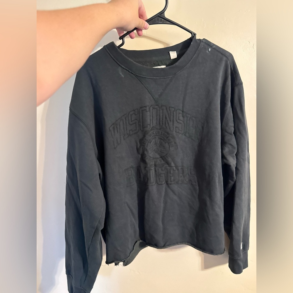 Wisconsin Badger Cropped Crewneck